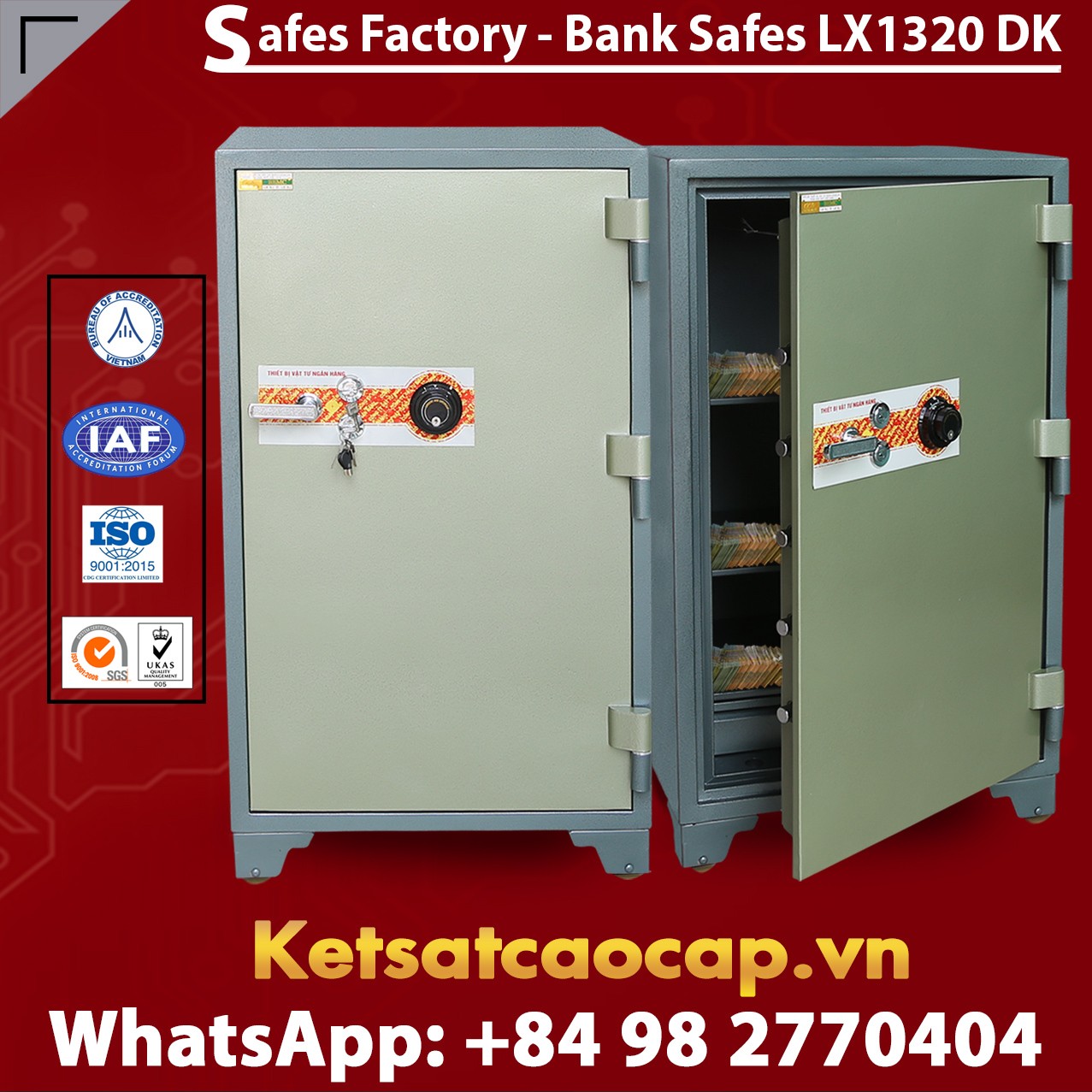 Bank Safes LX1320 DK No.1 Bank Safes Maker Mordern Design From WELKO